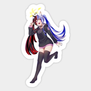 Vtuber Girl Says Hi Sticker